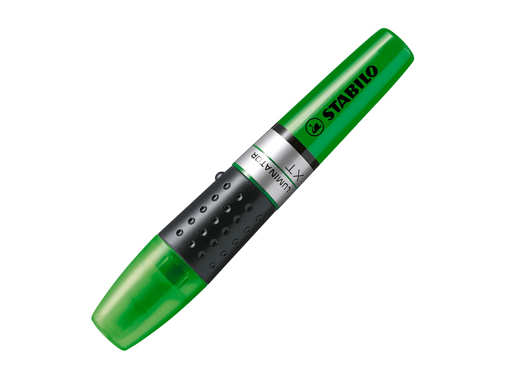 SURLIGNEUR STABILO LUMINATOR TRACÉ 2/5MM ENCRE LIQUIDE NIVEAU VISIBLE BASE ERGONOMIQUE COULEUR VERT