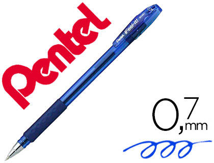 STYLO-BILLE PENTEL FEEL- IT CRITURE MOYENNE POINTE 0.7MM ENCRE COLORIS BLEU