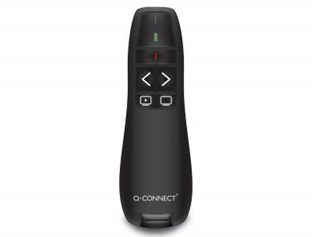 TELECOMMANDE Q-CONNECT POUR PRESENTATIONS AVEC 5 BOUTONS  LASER JUSQUE 20 MT MICRO      RECEPTEUR USB