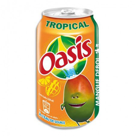 OASIS TROPICAL SLIM CANETTE 33CL