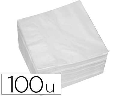 SERVIETTE OUATE 2 PLIS 30X30CM PAQUET 100 UNITS