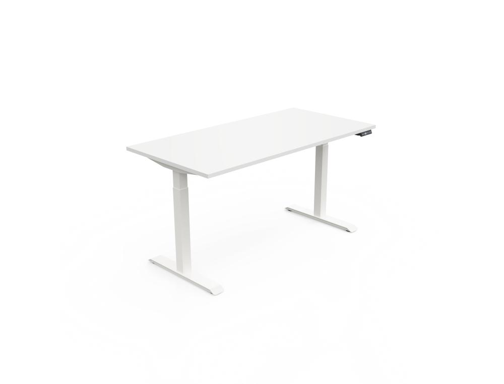 BUREAU LUTZ 2 180X80CM BLANC -PIEDS BLANC